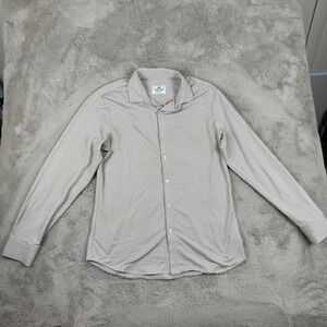 Mizzen+Main Trim Fit Button Down Dress Shirt Wrinkle Resistant Large Career‎